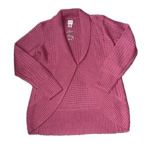 DUO‎ Maternity *NWT* Cozy Knit Shawl Collar Cardigan Sweater Pink | Women's M